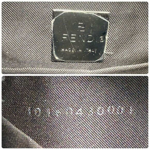 FENDI Vintage FF Pony Calf Hair Mamma Baguette Tote Hobo Mini Bag Brown [106218] - Picture 16 of 16